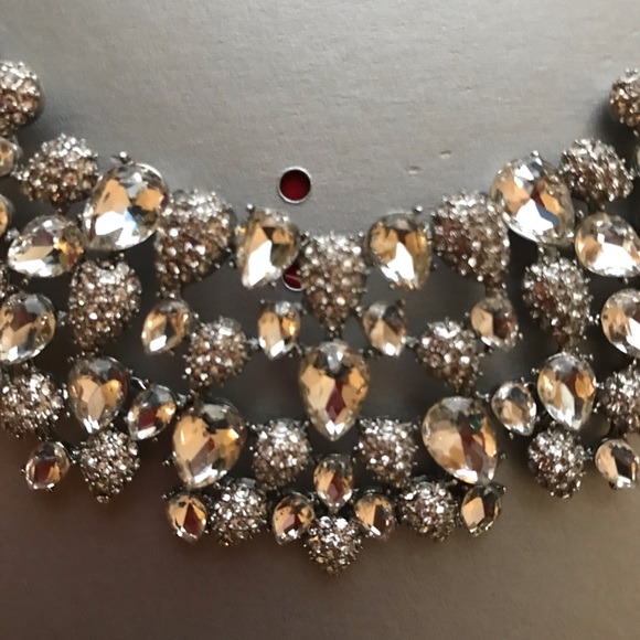 INC Crystal Cluster Teardrop Party Necklace NWT$79.50 retail - Picture 9 of 9